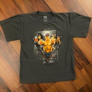Kids WWE Wrestling Shirt John Cena Rey Mysterio Undertaker T Shirt Size 10 12